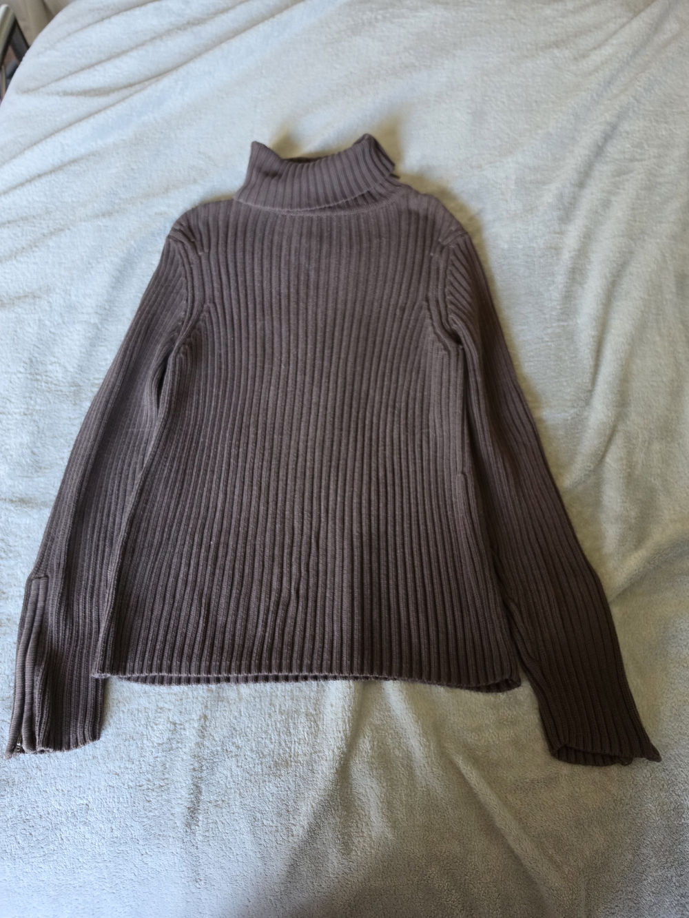 Style & Co. Ribbed Turtleneck Sweater - Chocolate Brown